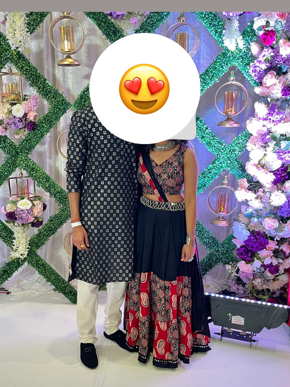 Black and Red Printed Lehenga Dress - Women Dresses Wedding